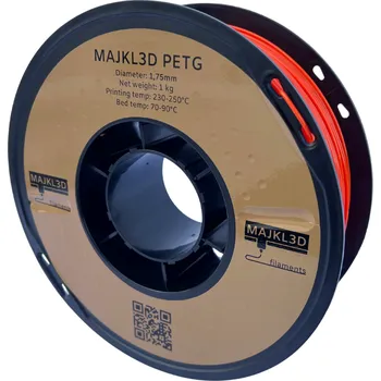 3D tisk Majkl3D-Filaments PETG 1.75mm 1kg | Oranžová