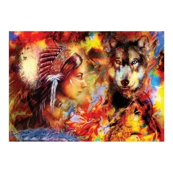 Puzzle ANATOLIAN Puzzle Dívka a vlk 1500 dílků