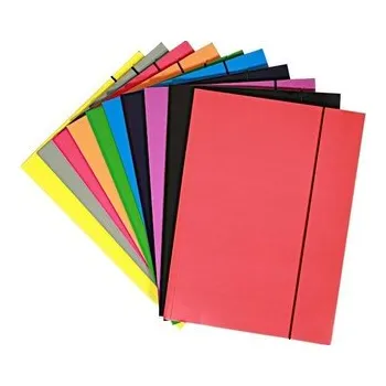 Set školních potřeb Teczka A4 z gumką lakier mix 300gsm (10szt)