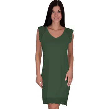 Dámská noční košile Dámská noční košile Naomi lahvová BABELLA Barva/Velikost: zelená lahvová / XXL