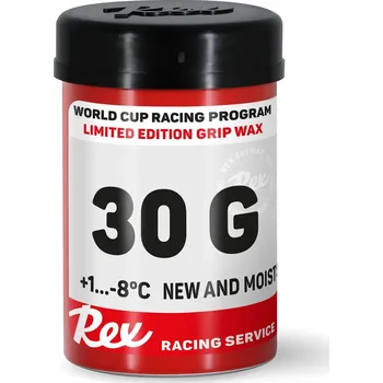 Lyžařský vosk REX 30G, +1°C až -8°C, nový sníh, 45g, bez obsahu fluoru