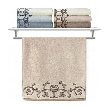 Sprchový závěs Veba Ručník Terry Barocco I. béžová 50x100 cm