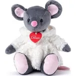 Lumpin Myška Azumi šedá v bílém kožíšku 28 cm