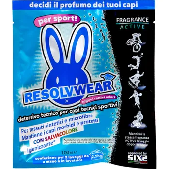 Prací gel SIXS ResolvWear ACTIVE - prací prostředek 100 ml.