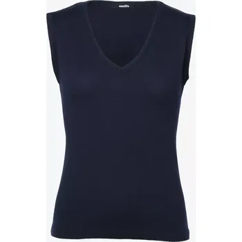 Dámská vesta Dámská vlněná vesta Merino Modrá XS