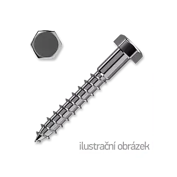 Vrut Vrut do dřeva 10,0x180 6HRZB závit částečný DIN 571