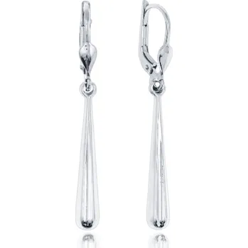 Náušnice Moderní náušnice z bílého zlata Au 585/1000 2,00g