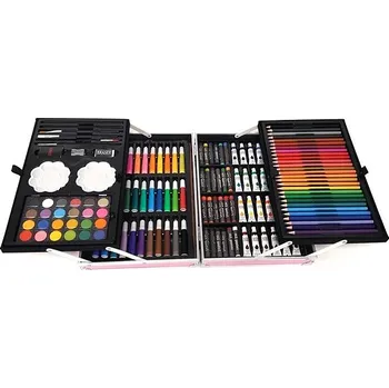 Výtvarná sada Kreativní výtvarná sada Art Set BV0427 v kufříku 145 ks růžová