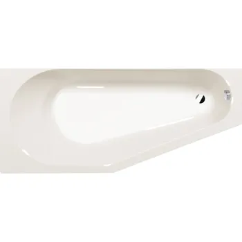 Tigra L asymetrická vana 170x80x46 cm, ivory 90111.40