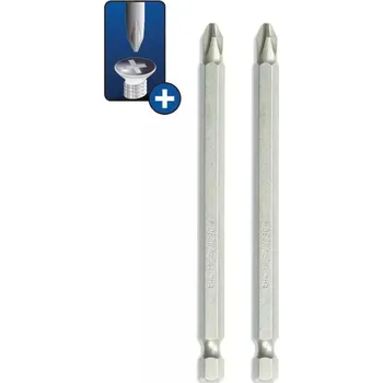 Bit Šroubovací bity ploché Phillips PH2x100mm, 2ks blistr