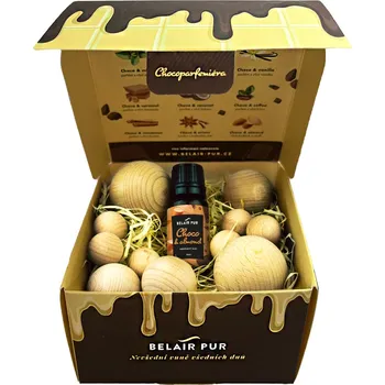 Aroma difuzér Belair Pur VŮNĚ ČOKOLÁDY S DŘEVĚNÝMI KULIČKAMI Mandle