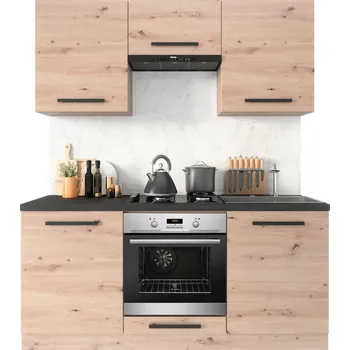 Kuchyňská linka Malá kuchyňská linka Langen 180 cm - dub artisan