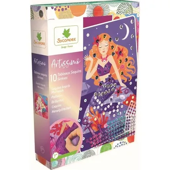 Doplněk pro panenku SYCOMORE - dekorace flitry - MOŘSKÁ PANNA