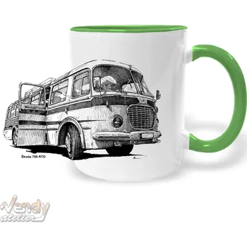 Hrnek - Legendární autobus Barva: Zelená