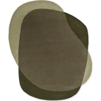 Koberec Designový vlněný koberec B&C Element moore moss 087807 Brink & Campman 140 x 184