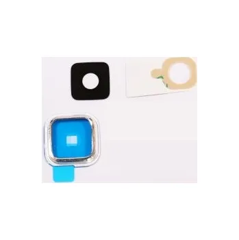 Pouzdro na mobilní telefon Samsung Galaxy S5 G900 G900F G900H G900A G900T - Kryt, sklo kamery, fotoaparátu, Barva: Stříbrná