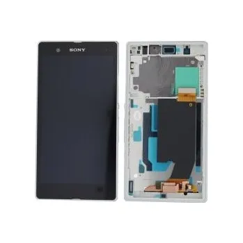 Sony Xperia Z L36h LT36 C6606 C6603 c6602 - Černý LCD displej s rámečkem + dotyková vrstva, dotykové sklo, dotyková deska