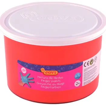 Speciální výtvarná barva Prstové barvy JOVI červená 500 ml