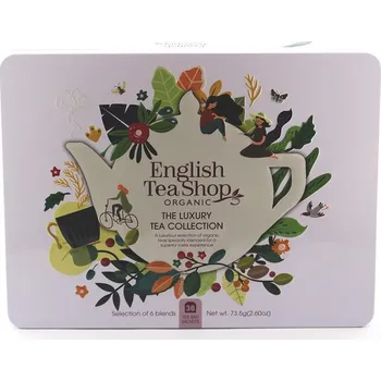 Káva English Tea Shop Luxusní kolekce čajů v plechové dóze, 36 sáčků