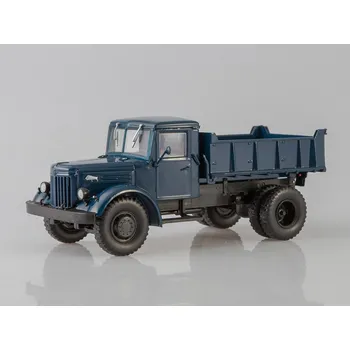 autíčko Maz-205 sklápěč modrý 1:43 - Avtoistoria Maz-205 - kovový model auta