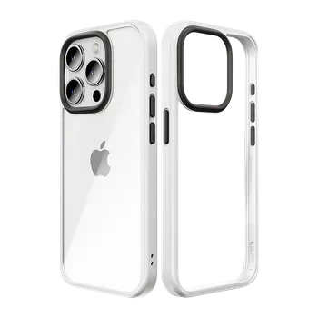 Pouzdro na mobilní telefon Zadní kryt Rock Guard Series pro iPhone 15 Plus clear-white