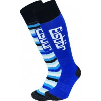 Dětské lyžařské ponožky EISBÄR JR COMFORT 2 PACK royal 11266-03 velikost 35-38