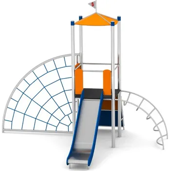 Dětské hřiště Playground System Dětské hřiště z nerezu UNO se skluzavkou - 11009