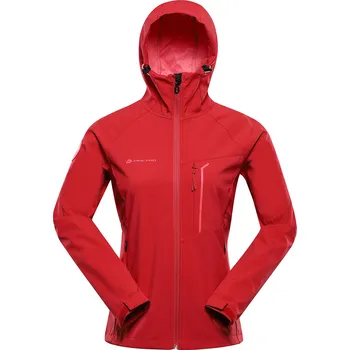 Dámská softshellová bunda Alpine Pro ESPRITA ČERVENÁ DÁMSKÁ SOFTSHELLOVÁ BUNDA S MEMBRÁNOU XS