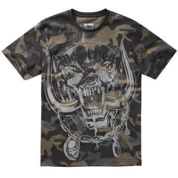 Pánské tričko Brandit triko MOTÖRHEAD warpig print, dark camo - XL