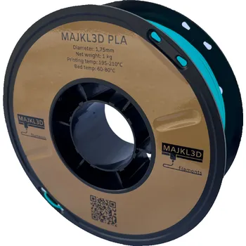 3D tisk Majkl3D-Filaments PLA 1.75mm 1kg | Azurová