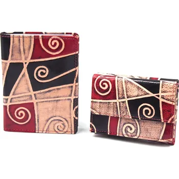 Peněženka Nivasaža Dárková sada dámská peněženka a dokladovka vícebarevná