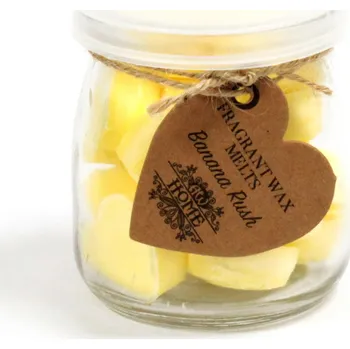 vonný vosk Sojové Vonné Vosky ve tvaru srdce Varianta: Banán -