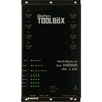 Televizor GefenToolBox 4K/2K UltraHD 4x4 Matrix HDMI matice GTB-HD4K2K-444-BLK