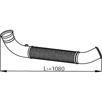 Výfukový systém Výfuková trubka DINEX 68505