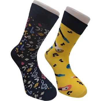 Dámské ponožky EMI ROSS Veselé ponožky Hudba 38-43