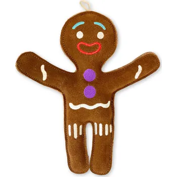 Hračka pro psa PafDog Pan Perníček z kůže a juty 25,5 cm