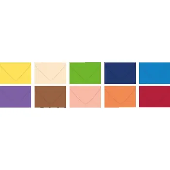 Obálka Dopisní obálka barevná 120g C6 114x162mm - mix barev