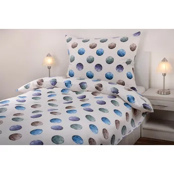 Povlečení JAN peří Luxusní bavlněné povlečení - renforce - puntík velký - Luxusní bavlněné povlečení - renforce - puntík velký - souprava povlečení 70x90 + 140x200