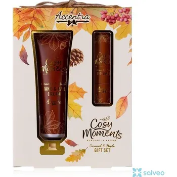 Péče o rty Set Krém na ruce, balzám na rty Cosy Moments Caramel Maple Accentra 30 ml, 3,5 g