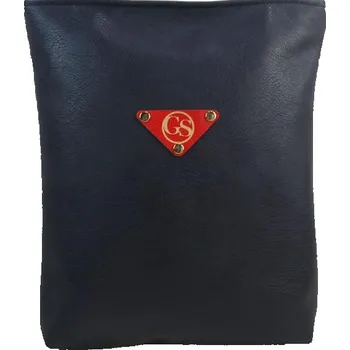 Kabelka Velká modrá měkká shopper dámská kabelka s látkovými uchy S211