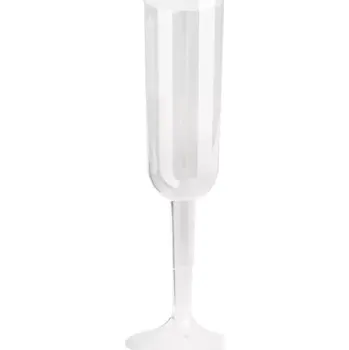 Sklenice Sklenky na sekt šampusky průhledné - 4 ks