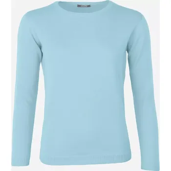 Dámský svetr Dámský vlněný svetr Merino Blend XL Tyrkysová