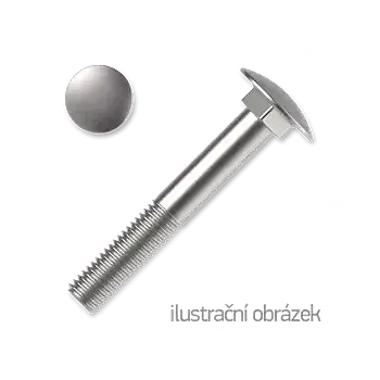 Šroub Šroub vratový M8x110 ZB DIN 603 4.8