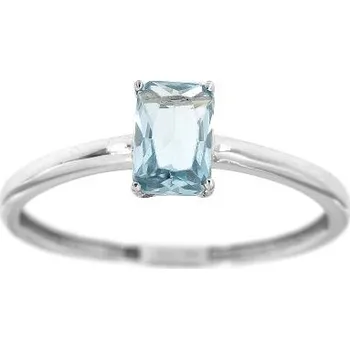 Prsten Zlatnictví U Kostela Dámský prsten s modrým kamínkem 7016Bm 54 4248-23601442