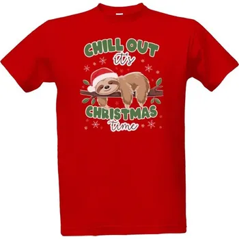 Tričko s potiskem Christmas time pánské