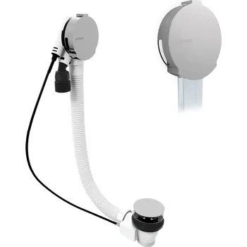 Sifon Vanová souprava s napouštěním, bovden, délka 1000 mm, zátka 72 mm, chrom 71855