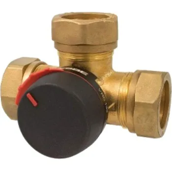 Ventil ESBE Ventil 3-cestný VRG133, svěrné kroužky CPF 28 mm, DN 25, PN 10, Kvs 10 m³/h, 11603100