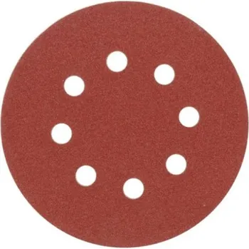 Brusný papír Vorel Brusný papír 125 mm P60 s otvory 5 ks suchý zip, TO-08576