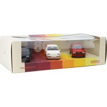 autíčko Renault Clio Williams Jet-Car 1993 - SADA 3 ks 1:43 - NOREV Set: Renault Clio Williams Jet Car - kovové modely aut 1/43