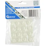 Silikonové dorazy/podložky na nábytek transparentní kulaté, 12mm, 16ks, Geko G29822